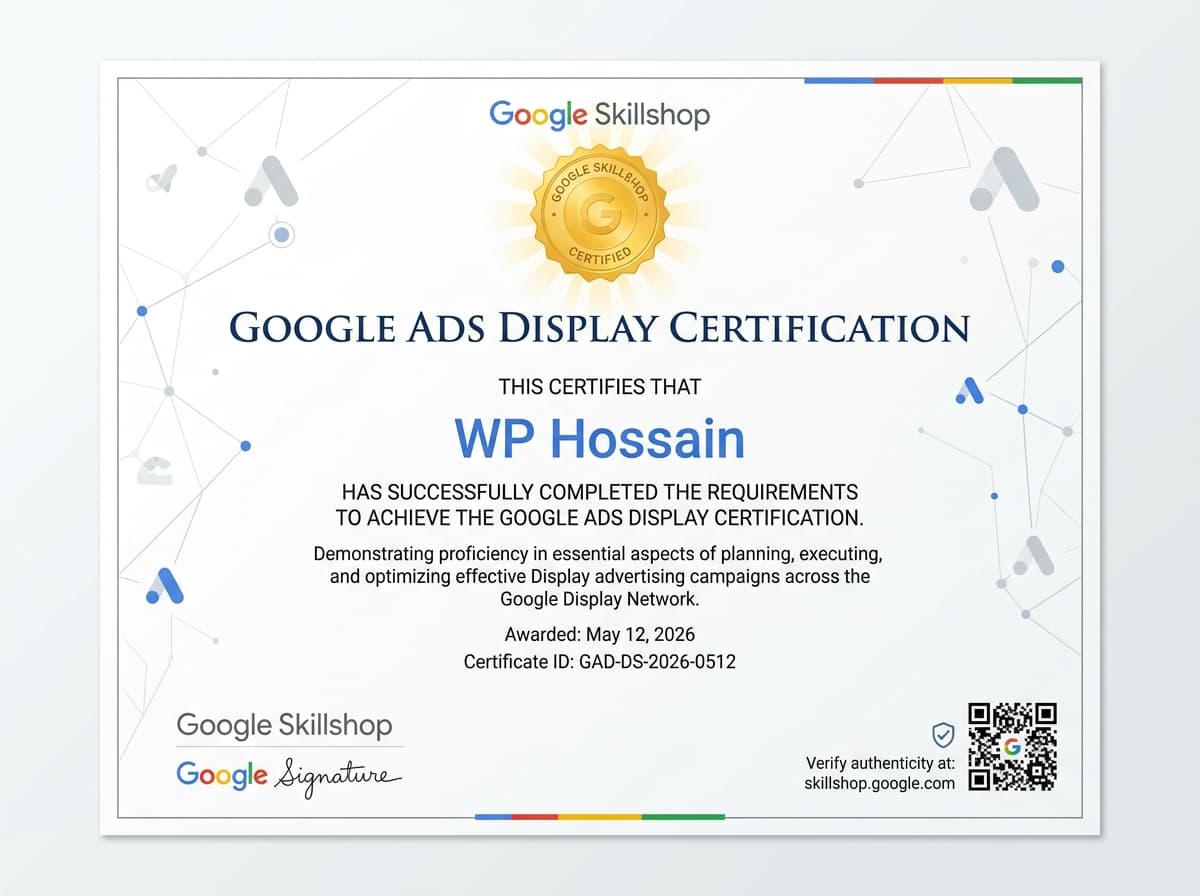 Google Ads Display Certification