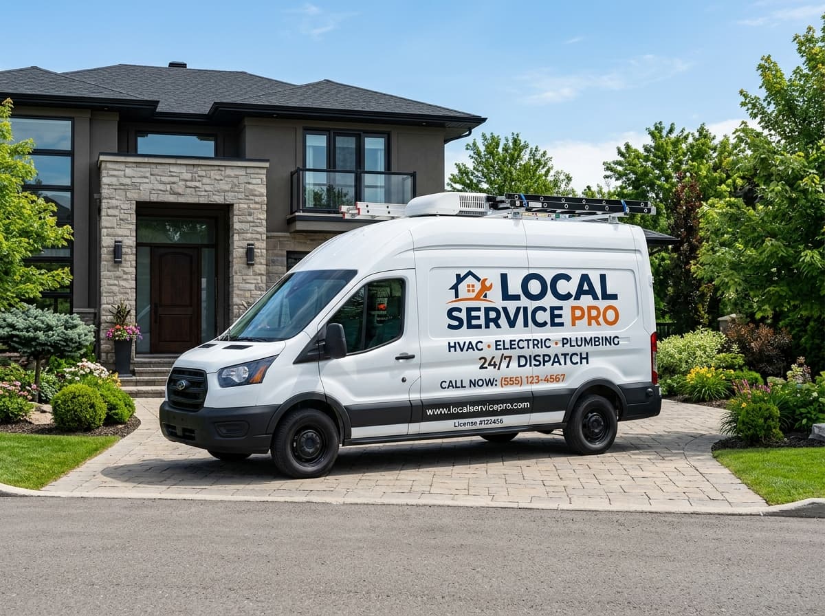 Local Service Pro - Branded HVAC, Plumbing & Electric Service Van